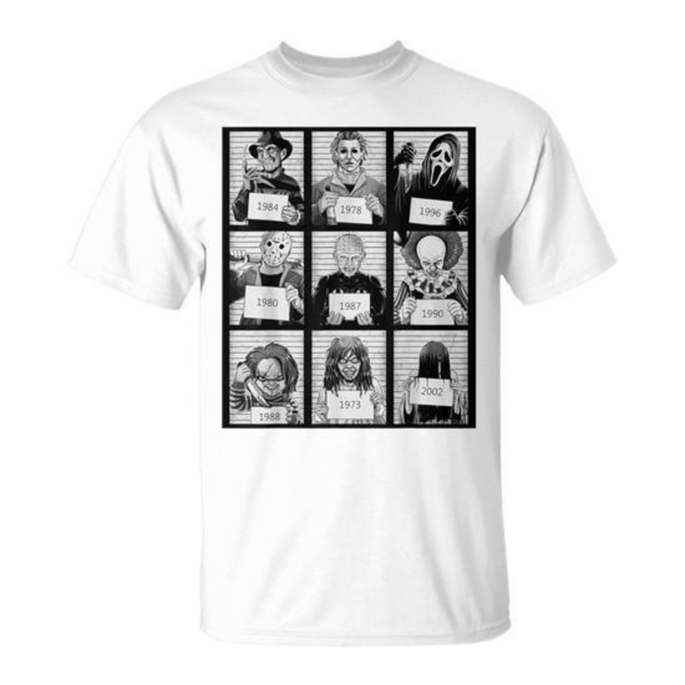Scary Horror Movie Halloween Character Autumn T-Shirt